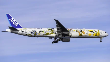 All Nippon Airways, ANA Boeing 777 Returns to New York