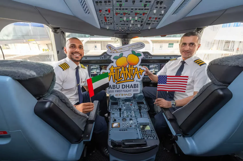 Etihad Airways (EY) has officially launched nonstop flights between Abu Dhabi (AUH) and Atlanta (ATL), marking its fifth U.S. gateway and expanding its North American footprint.