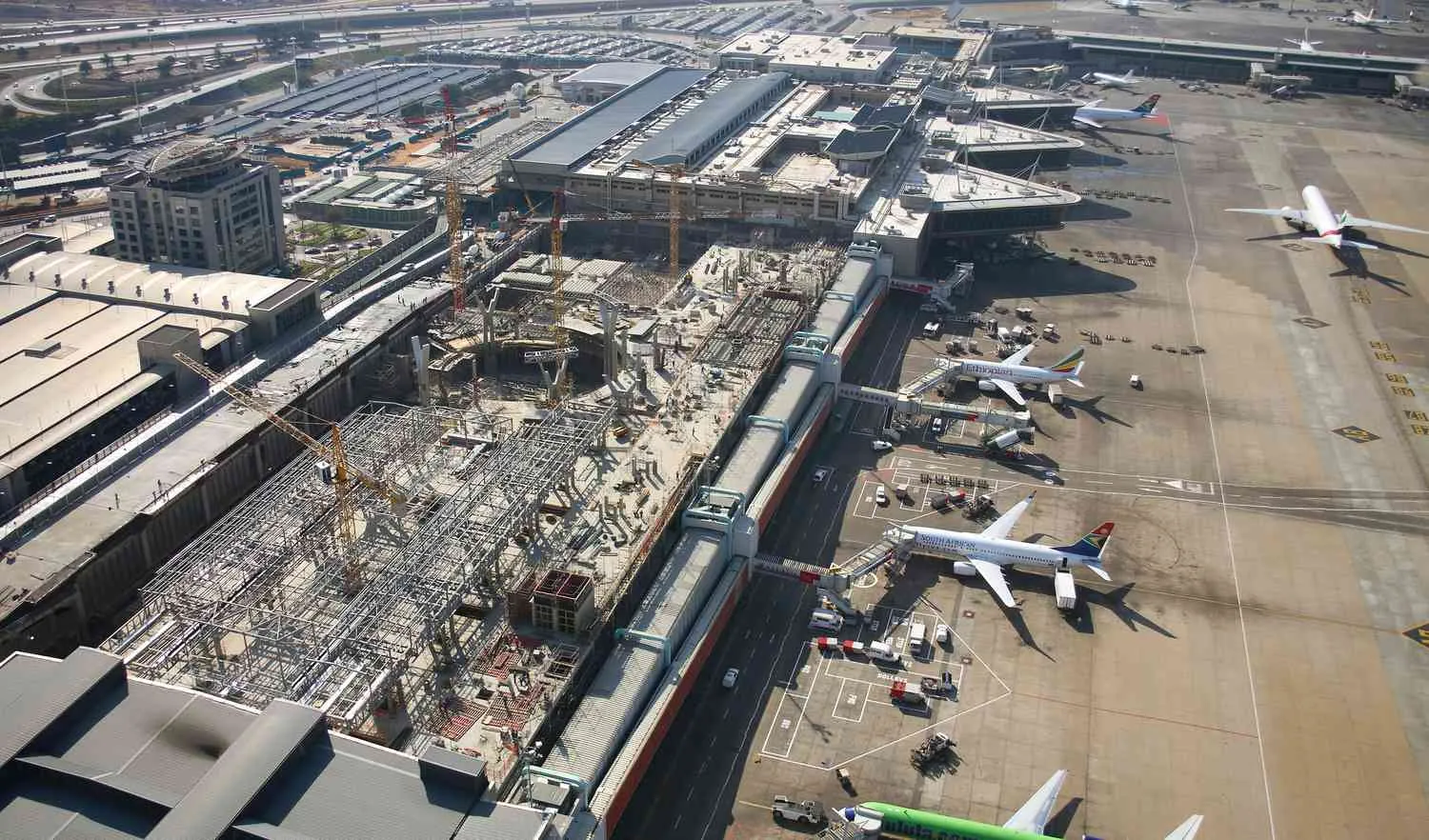 Overview of Johannesburg Airport