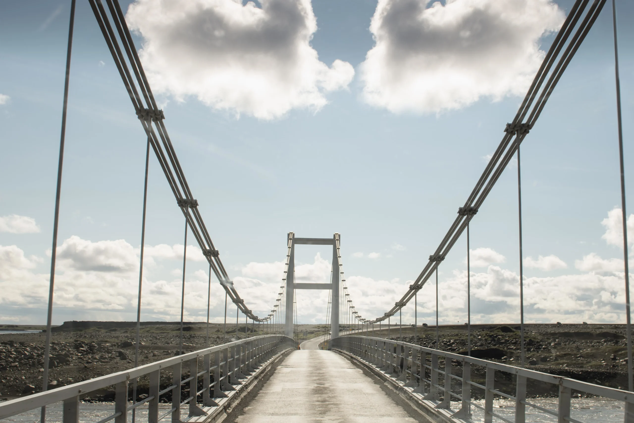 Long views of a bridge