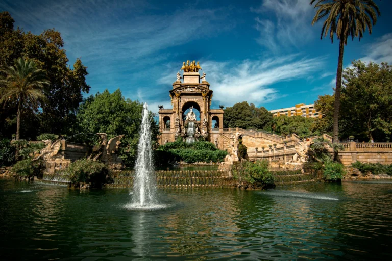 Fountain in Parc de la Ciutadella in Barcelona, Spain