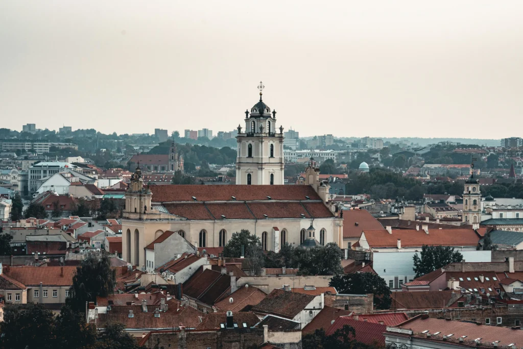 UNESCO Heritage Town of Vilnius cityscape, Lithuania
