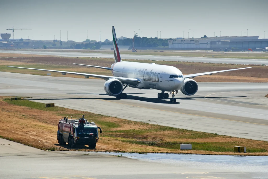 Emirates 777 retrofitted South Africa
