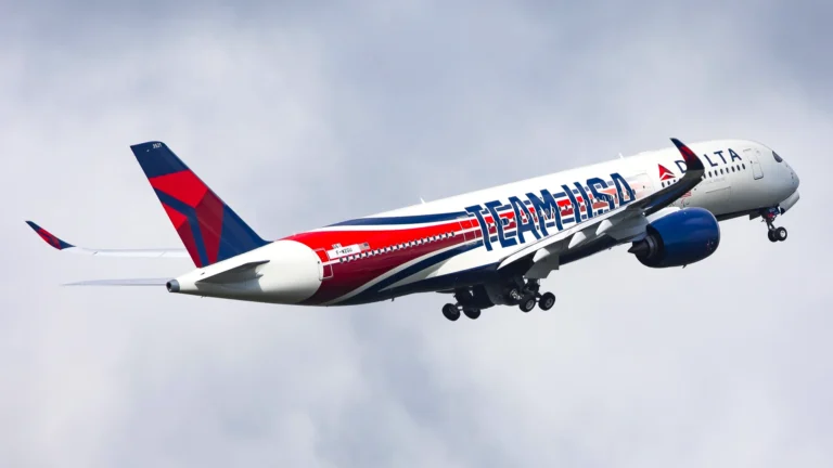 Delta Amsterdam to Minneapolis Flight with A350 Makes Emergency Landing Delta Air Lines Airbus A350 with Special Team USA Livery