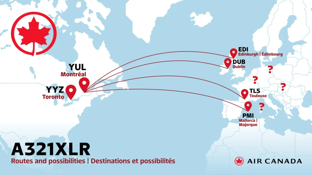 Air Canada (AC) has removed all Airbus A321XLR flights from its Toronto Pearson (YYZ) to London Heathrow (LHR) route.