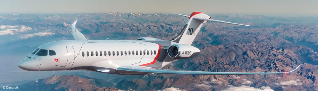 Dassault Aviation has reached a major milestone in its flagship business jet program after the Falcon 10X successfully completed its maiden flight