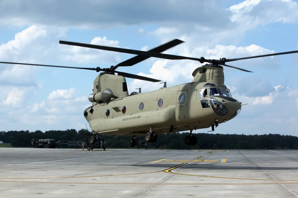 Georgia Army Guard aviation’s new CH-47F Chinook helicopter