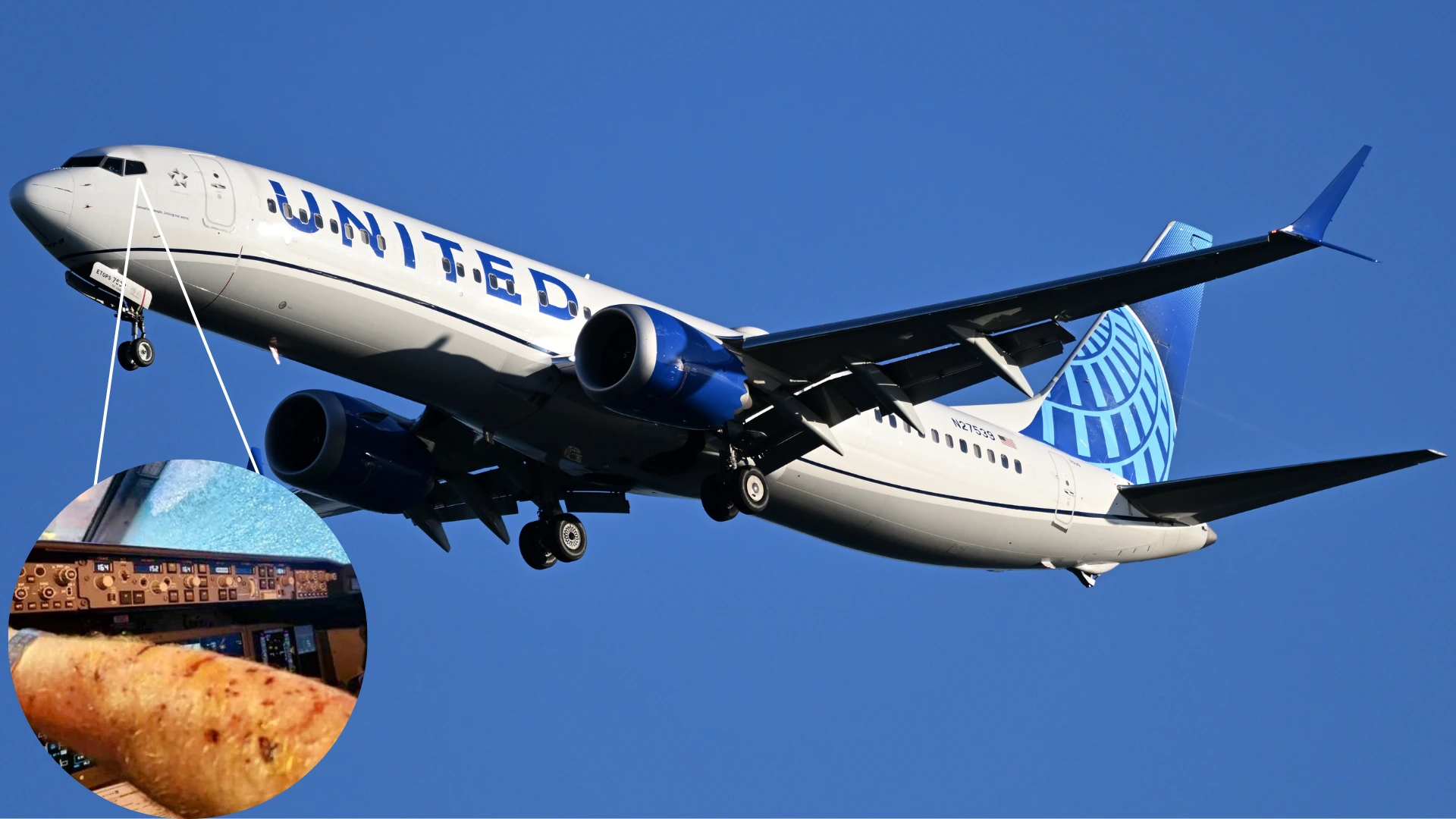 United Airlines 737 MAX Pilot Injured As Mysterious Object Cracks Windshield