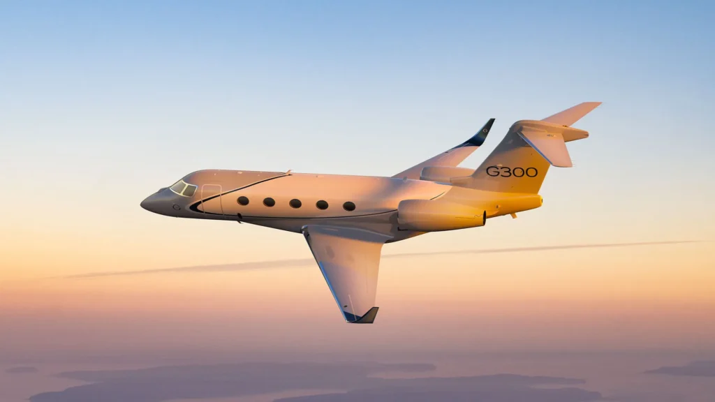 Interior of the Gulfstream G300 Jet