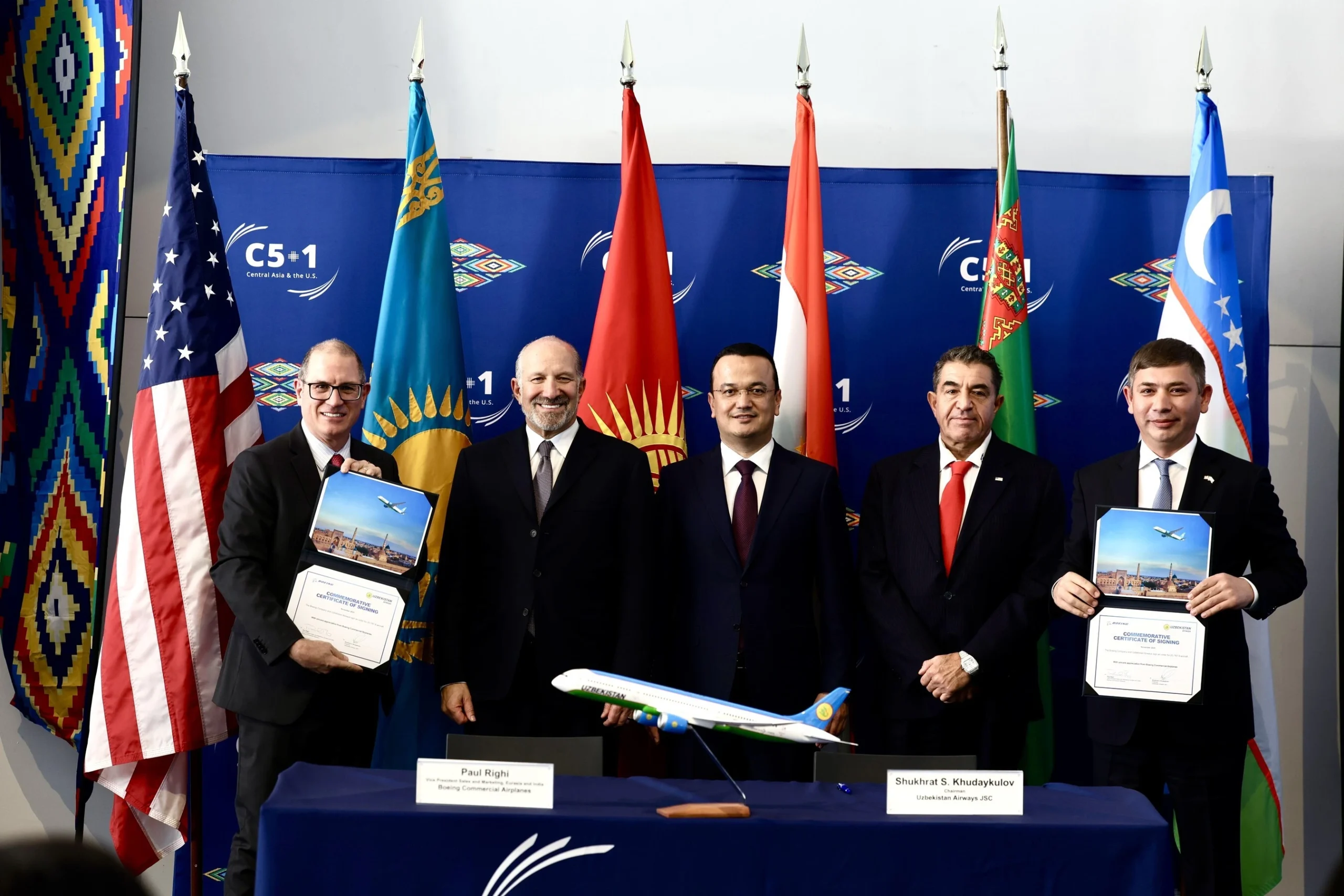 Boeing signs deal in Uzbekistan