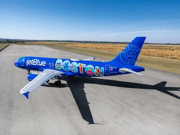 JetBlue Reveals New Livery Honoring 20 Years of Boston Flights JetBlue New Wicked Blue Livery