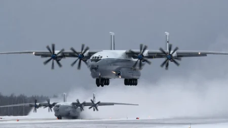 Largest Turboprop Aircraft in the World Crashes in Russia, Leaving 7 Dead