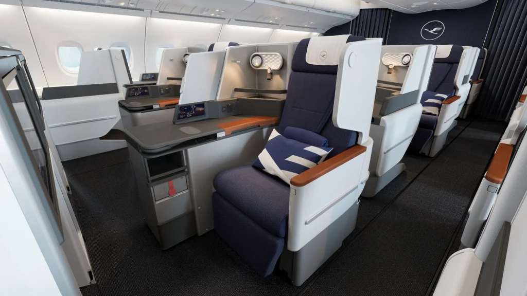 Lufthansa (LH) has started a major Airbus A380 cabin retrofit program, upgrading Business Class seats across its largest aircraft.