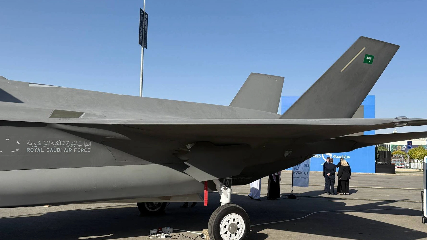 Saudi Arabia Flaunts F-35 Mockup, Signals Fresh Push for Stealth Fighter Deal