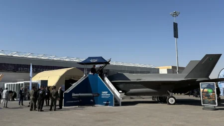 Saudi Arabia Flaunts F-35 Mockup, Signals Fresh Push for Stealth Fighter Deal
