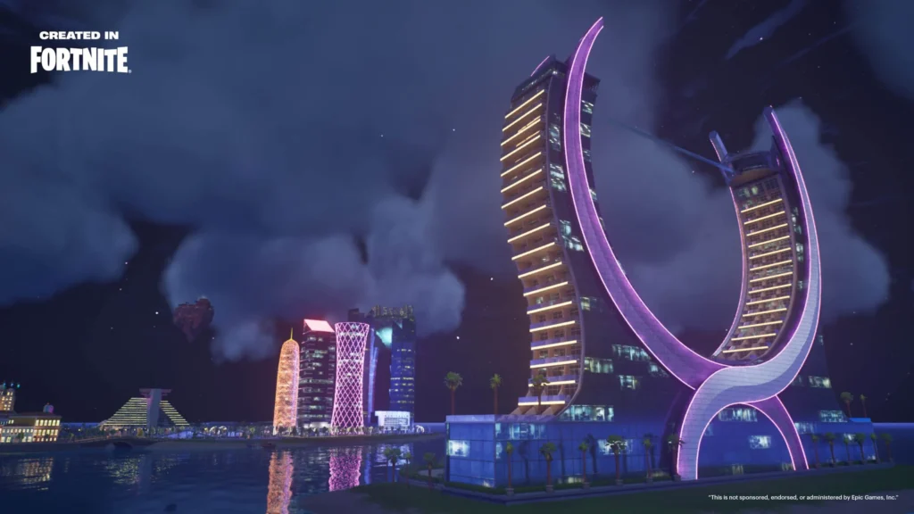 Qatar Airways Fortnite Qverse Island