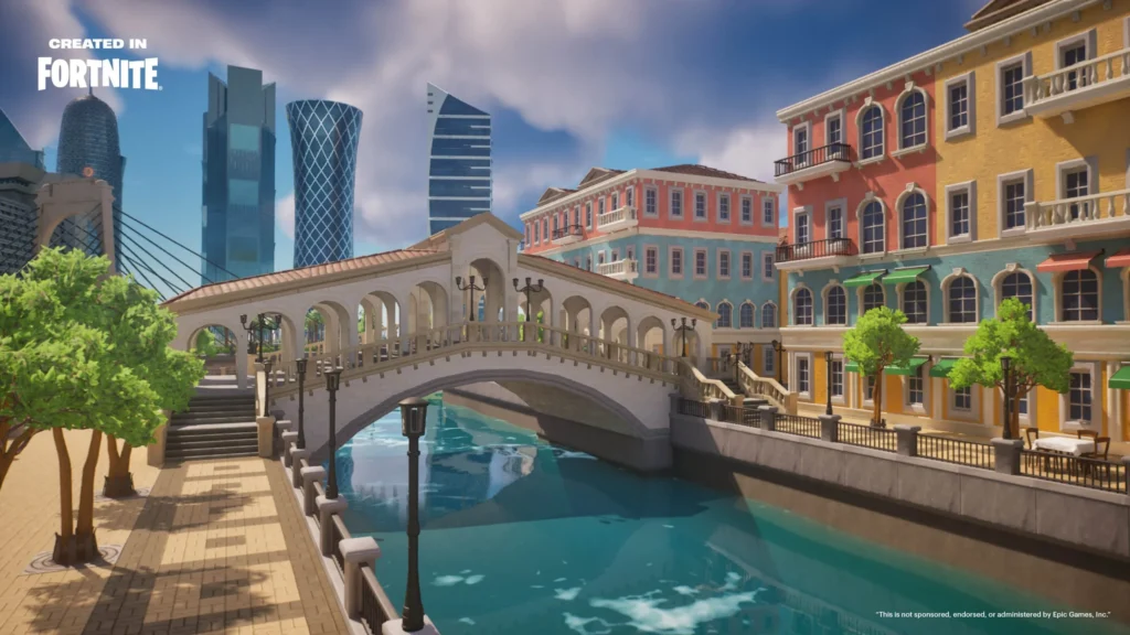 Qatar Airways Fortnite Qverse Island
