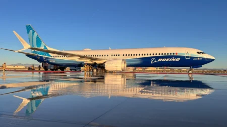 Boeing New 737-10 Pilots Completes Brake Test at Edwards Air Force Base