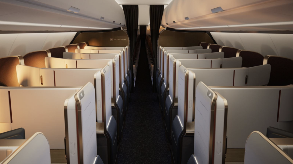 Aircraft Interiors Expo 2026 witnessed a major cabin product reveal as Air Canada (AC) partnered with Collins Aerospace to introduce a new onboard experience for its incoming Airbus A321XLR fleet.