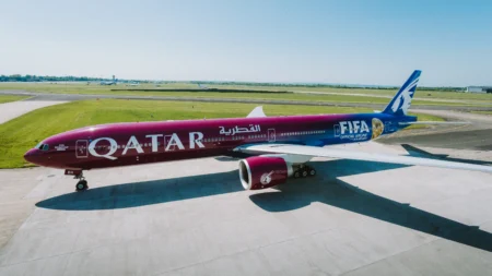 Qatar Airways Unveils New FIFA World Cup 2026 Livery on Boeing 777