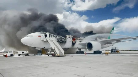 Rare Boeing 777 Hull Loss as Mahan Air Jet Destroyed in Iran Airport Attack