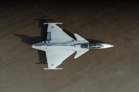 Saab Reveals World’s 1st Two-Seat Gripen F Fighter Built for Brazilian Air Force