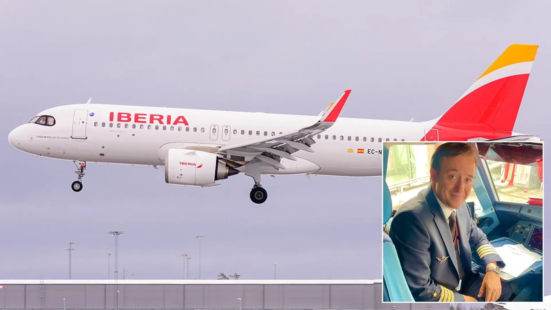 Conheça o piloto da Iberia que considera o voo do Papa Leão XIV o voo mais especial da sua vida