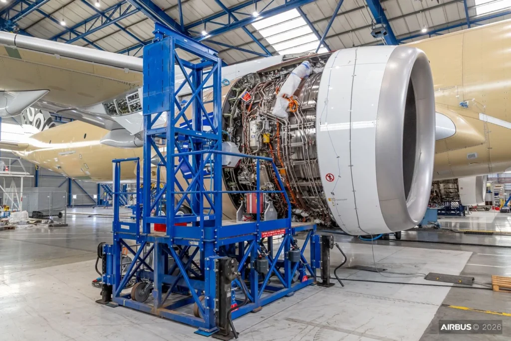 Airbus Completes Critical A350F Ground Vibration Testing in Toulouse