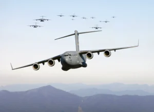 Largest Air Force in the World C-17 Makes Flight to Russia