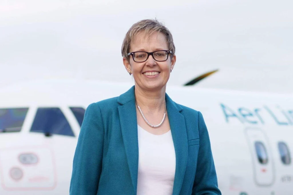 Lynne Embleton became Chief Executive Officer of Aer Lingus in 2021, becoming the airline’s first female CEO.