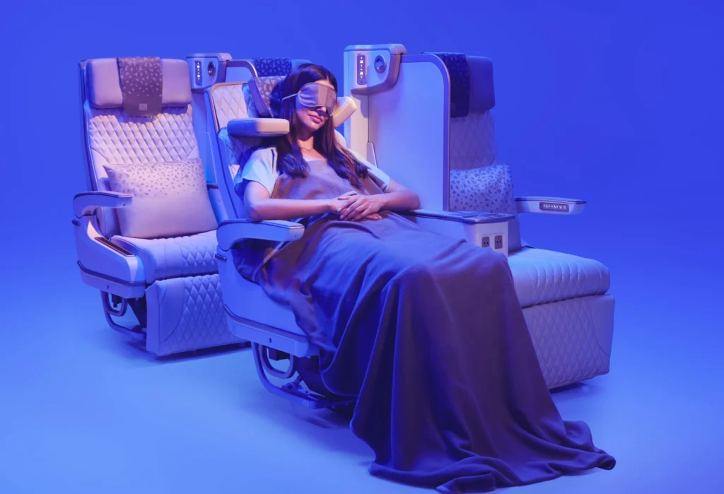 Emirates Unveils First Electric Premium Economy Seat in the World on A350