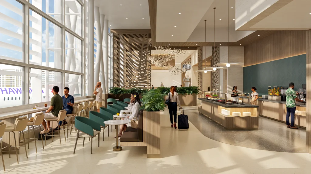 Alaska Airlines Aurora Lounge