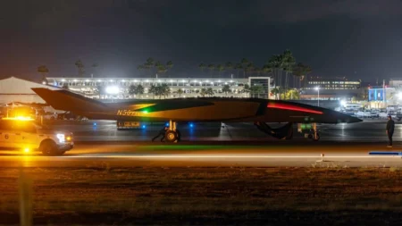 Mysterious Black Aircraft Spotted at Long Beach Airport Finally Identified
