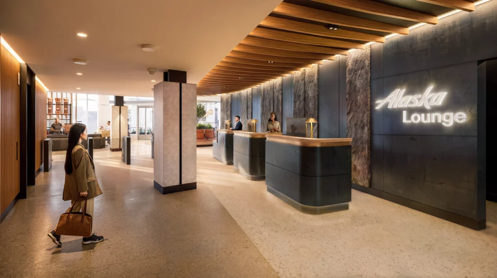 Alaska Airlines Aurora Lounge