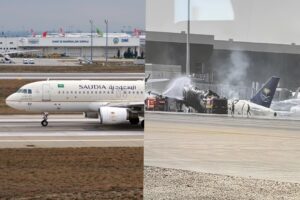 Riyadh Airport Under Attack: 3 Dead, Saudia Airlines Aircraft Hit Amid Rising Tensions