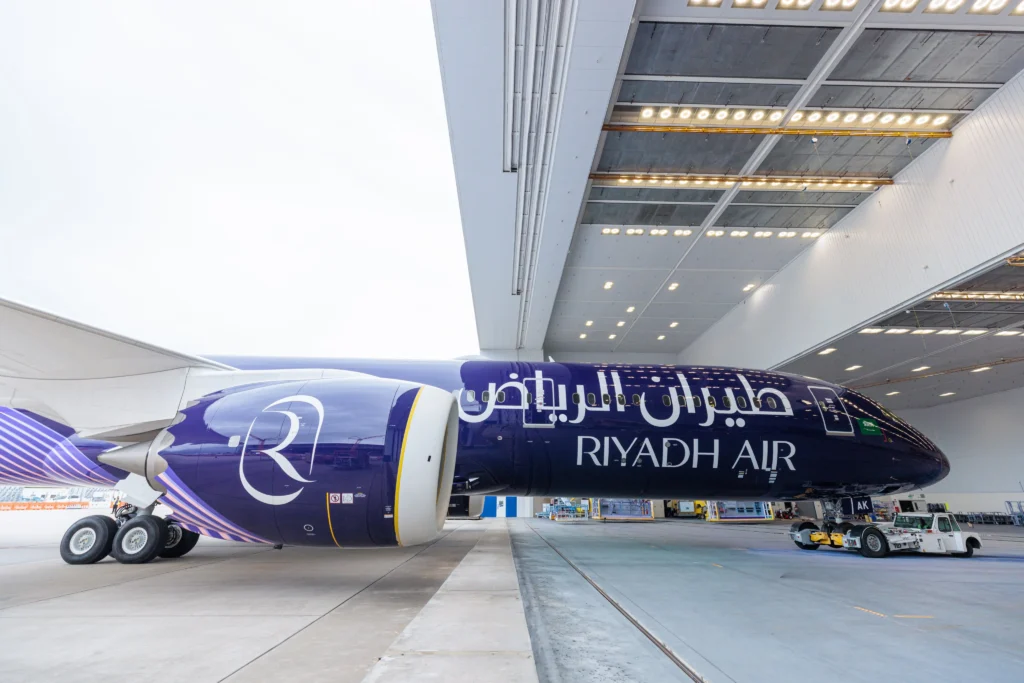 Riyadh Air 787-9 New Nile Blue Livery